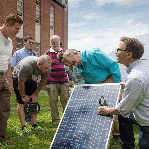 solar panel demonstration